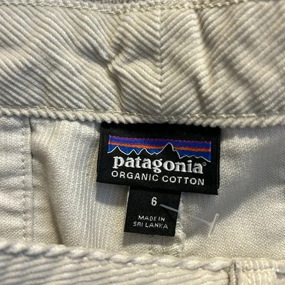 Patagonia stand up shorts size 6 cream corduroy - Picture 5 of 6